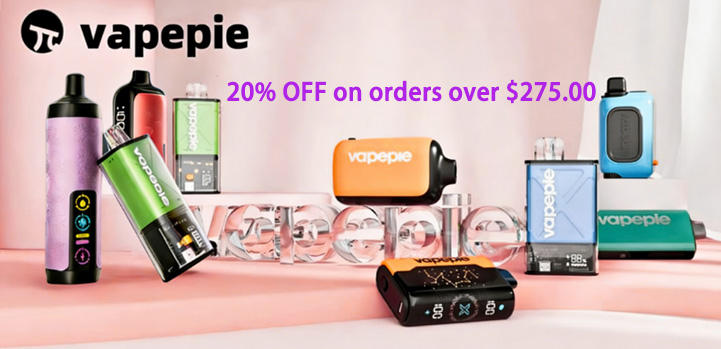 VAPEPIE VAPE 20% OFF on orders over $275.00